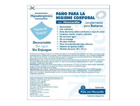 Paño Higiene C/Manzanilla